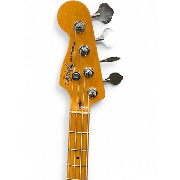 Vintage 1983 Fender American Standard Precision Bass Left Handed Black Electric Bass Guitar