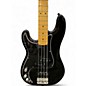 Vintage 1983 Fender American Standard Precision Bass Left Handed Black Electric Bass Guitar