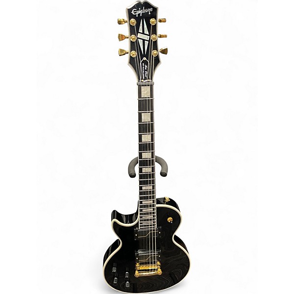 Used Epiphone Matt Heafy Les Paul Custom Left Handed Ebony Electric Guitar