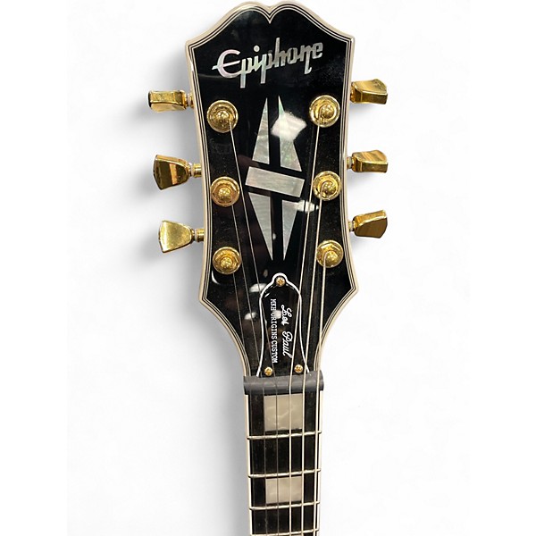 Used Epiphone Matt Heafy Les Paul Custom Left Handed Ebony Electric Guitar