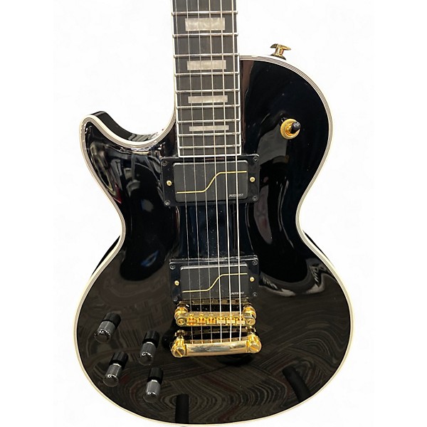 Used Epiphone Matt Heafy Les Paul Custom Left Handed Ebony Electric Guitar