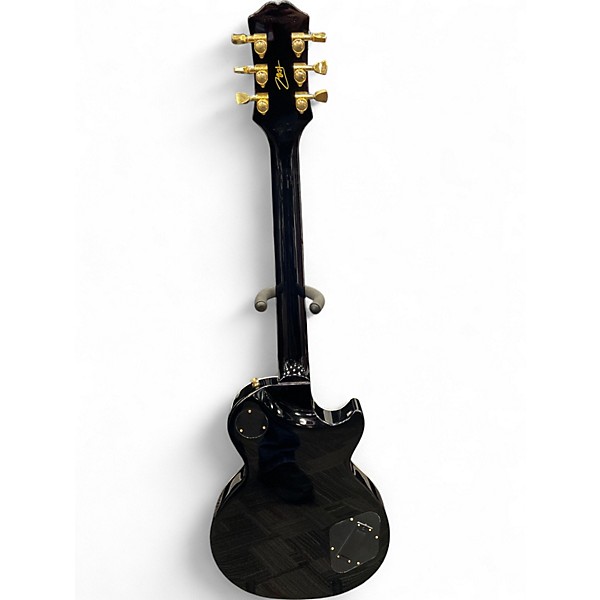 Used Epiphone Matt Heafy Les Paul Custom Left Handed Ebony Electric Guitar