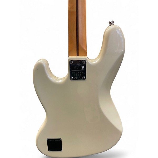 Used Fender Player Plus Active Jazz Bass Pearl White Electric Bass Guitar