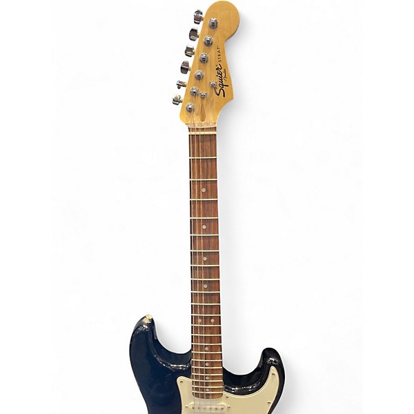 Used Squier Standard Stratocaster Black Solid Body Electric Guitar