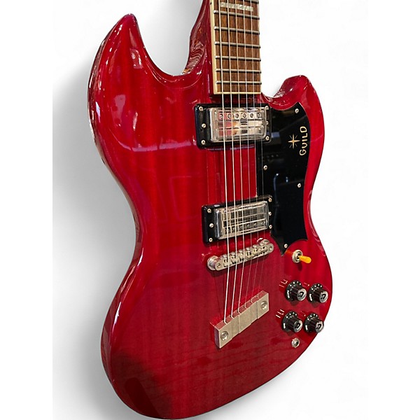 Used Guild S100 POLARA NEWARK ST. COLLECTION Cherry Solid Body Electric Guitar