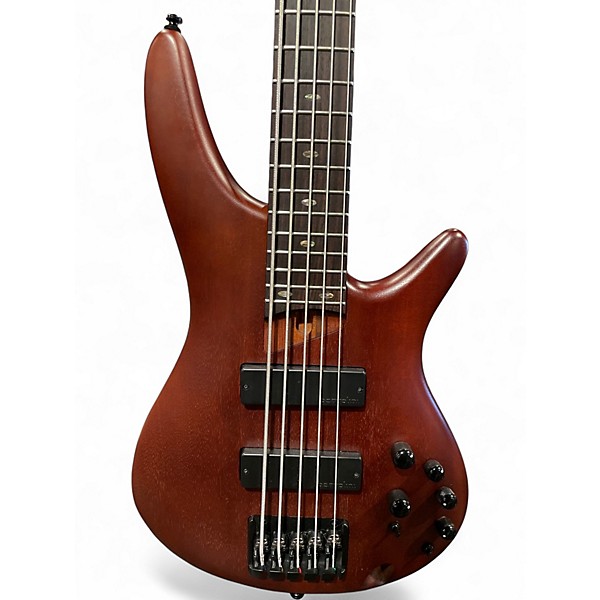 Used Ibanez SR505 5 String Walnut Electric Bass Guitar