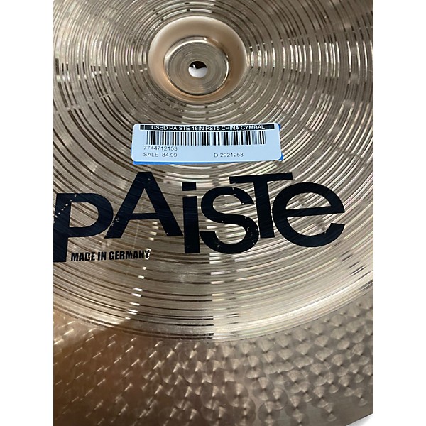 Used Paiste 18in PST5 CHINA Cymbal