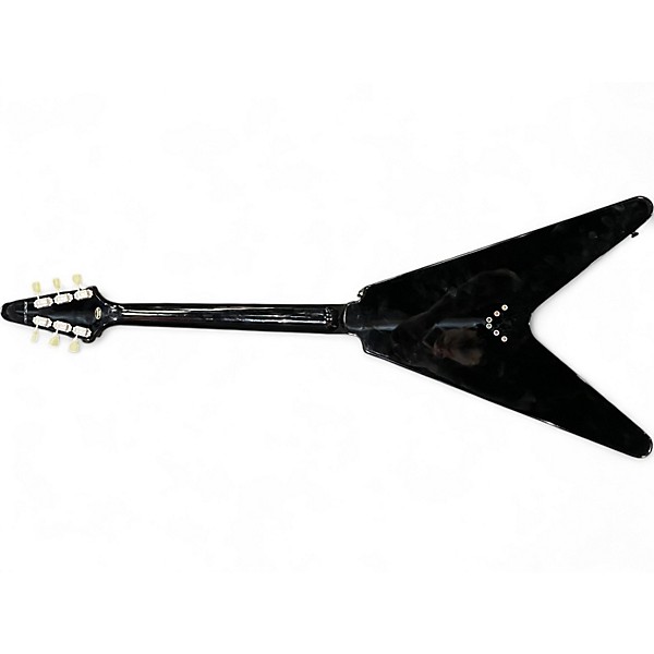 Used Epiphone FLYING V Ebony Solid Body Electric Guitar