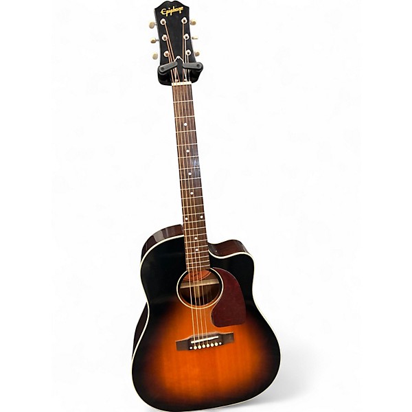 Used Epiphone INSPIRED BY GIBSON J45 EC Tobacco Sunburst Acoustic Electric Guitar