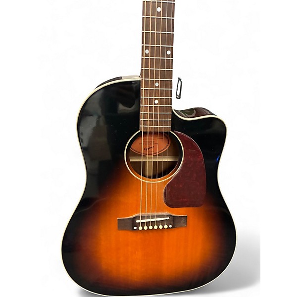 Used Epiphone INSPIRED BY GIBSON J45 EC Tobacco Sunburst Acoustic Electric Guitar