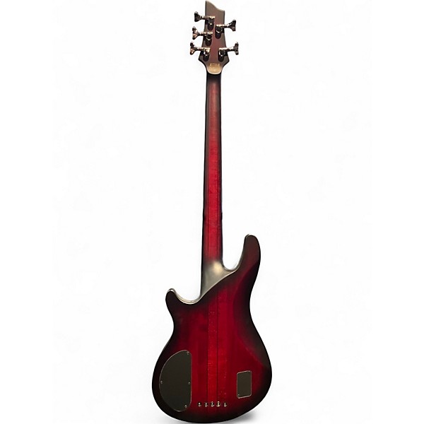 Used 2023 Schecter Guitar Research Hellraiser Extreme 5 String Black Cherry Electric Bass Guitar