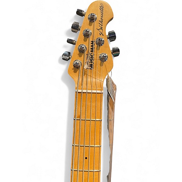 Used Ernie Ball Music Man Silhouette Bass Black Solid Body Electric Guitar
