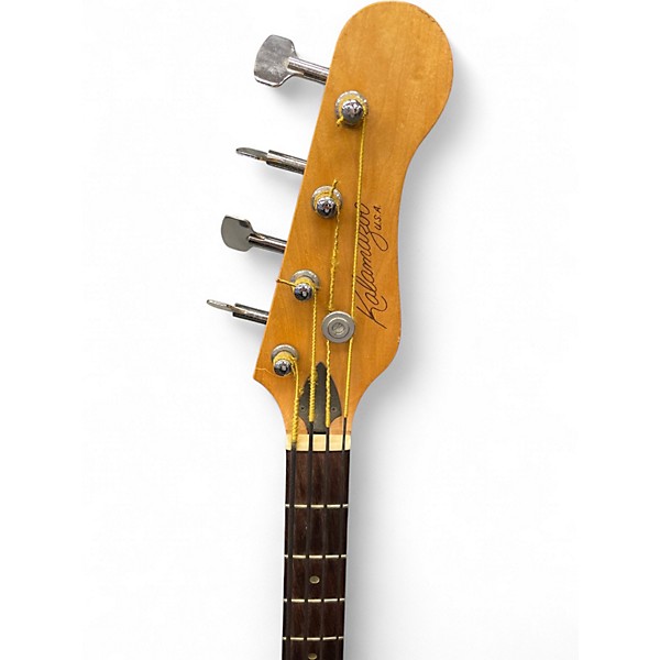 Used Kalamazoo Double Cut Red Electric Bass Guitar