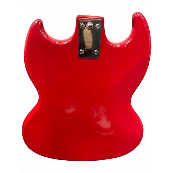 Used Kalamazoo Double Cut Red Electric Bass Guitar
