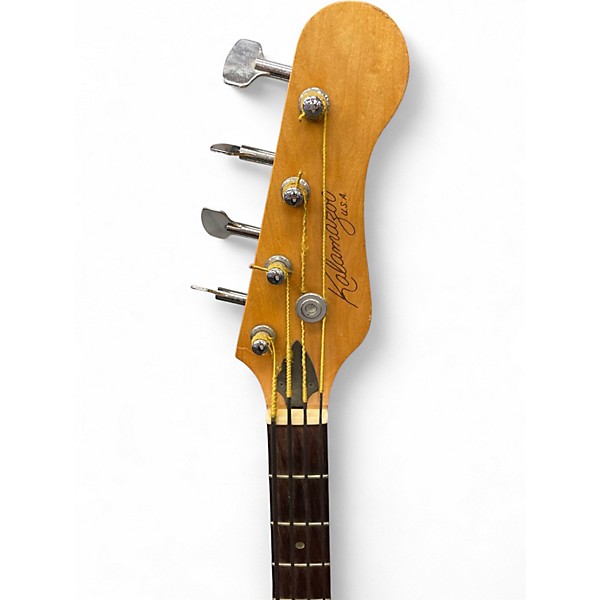 Used Kalamazoo Double Cut Red Electric Bass Guitar