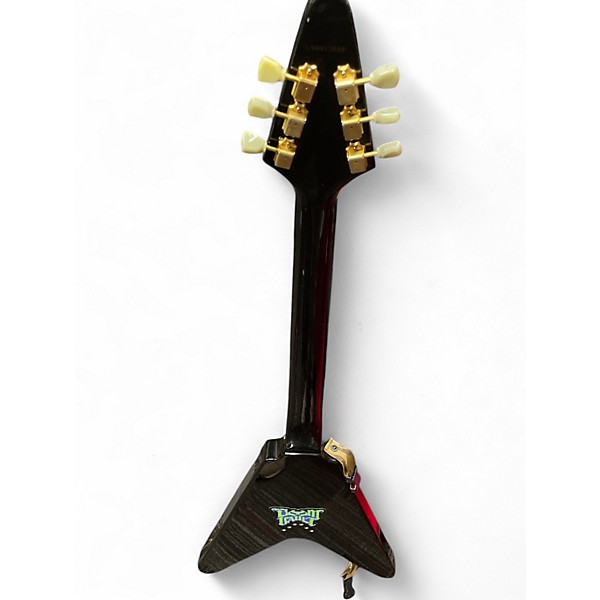 Used Epiphone Korina Flying V Black Electric Bass Guitar