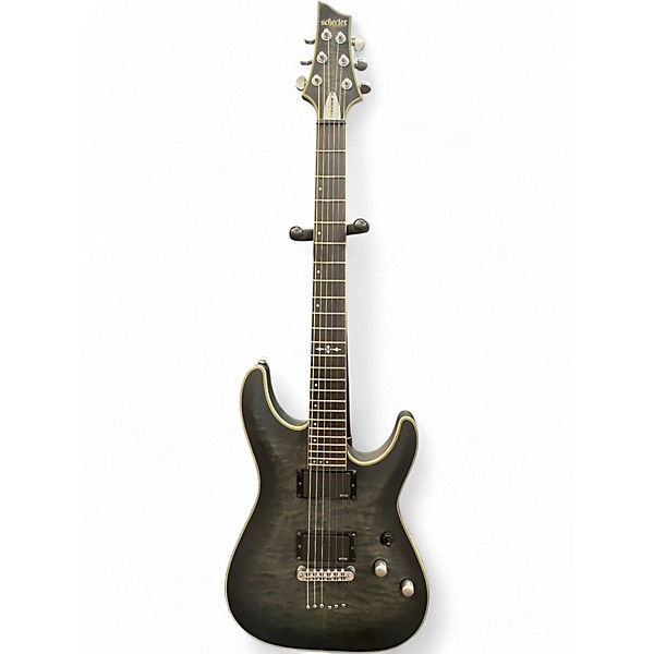 Used Schecter Guitar Research C1 Platinum Trans Gray Solid Body Electric Guitar