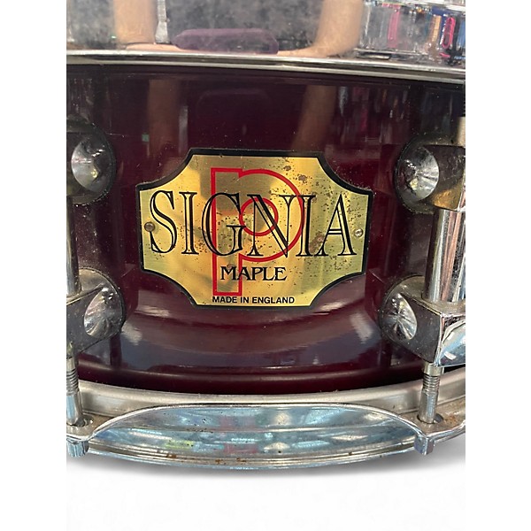 Used Premier 14in signia maple Dark Cherry Burst Drum