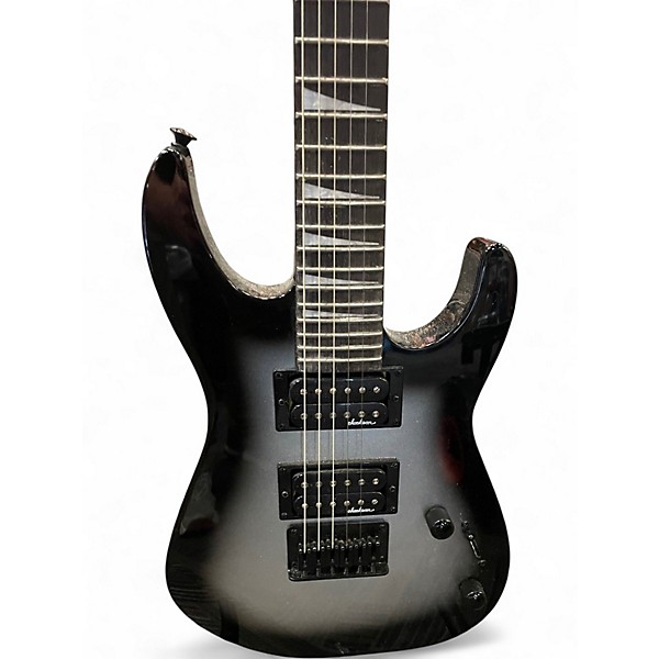 Used Jackson MINI Black and Silver Solid Body Electric Guitar