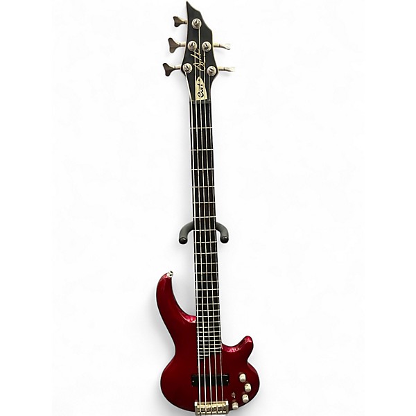 Used Cort Curbow Red Electric Bass Guitar