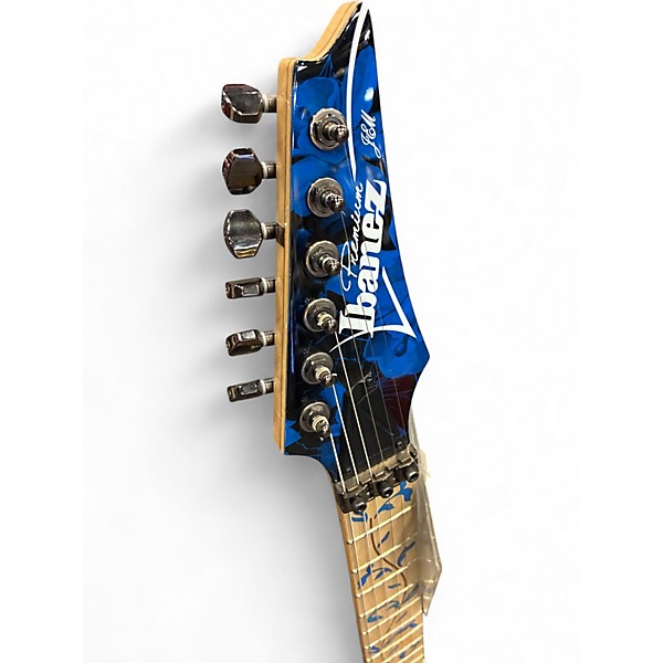 Used Ibanez JEM77FP Steve Vai Signature Blue to Black Fade Solid Body Electric Guitar