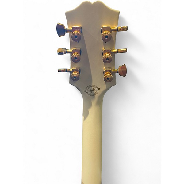 Used Epiphone Wildkat with Bigsby Alpine White Hollow Body Electric Guitar