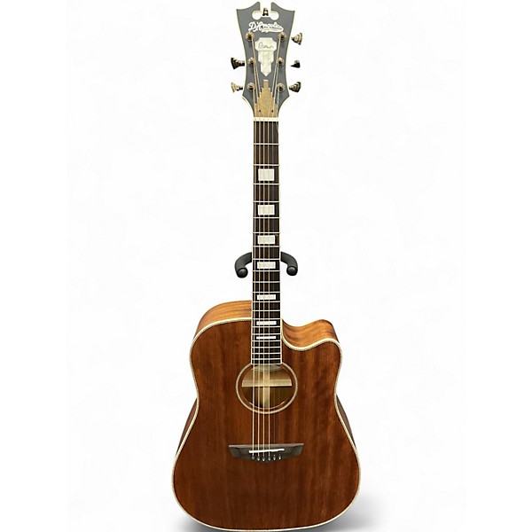 Used D'Angelico Premiere Riverside Cutaway Dreadnought Mahogany Acoustic Electric Guitar