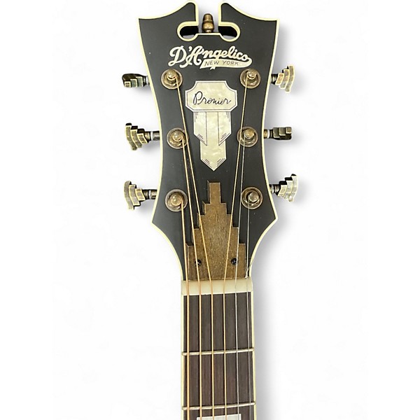Used D'Angelico Premiere Riverside Cutaway Dreadnought Mahogany Acoustic Electric Guitar