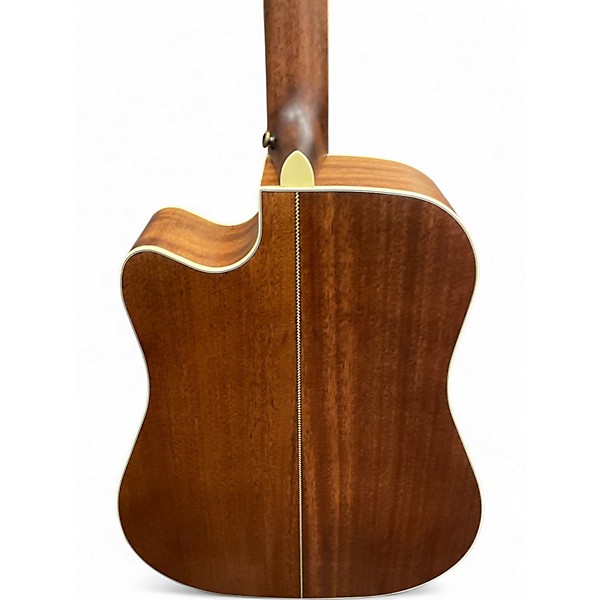 Used D'Angelico Premiere Riverside Cutaway Dreadnought Mahogany Acoustic Electric Guitar