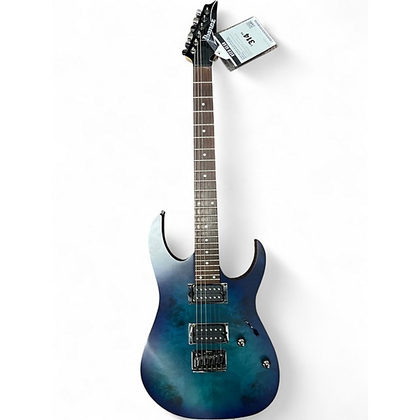 Used Ibanez RG421PB Blue Burst Solid Body Electric Guitar
