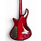 Used Schecter Guitar Research Stiletto Elite 4 String Trans Red Electric Bass Guitar