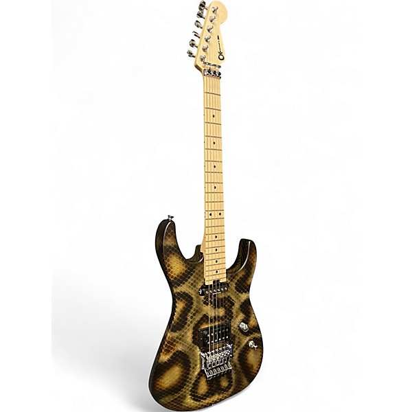 Used Charvel Warren DeMartini Snakeskin Solid Body Electric Guitar