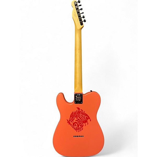 Used Fender Monster Hunter Telecaster Red Solid Body Electric Guitar