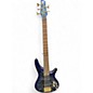 Used Ibanez SR305EDX Blue Electric Bass Guitar thumbnail