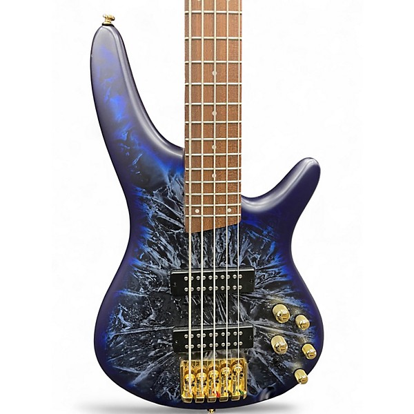 Used Ibanez SR305EDX Blue Electric Bass Guitar