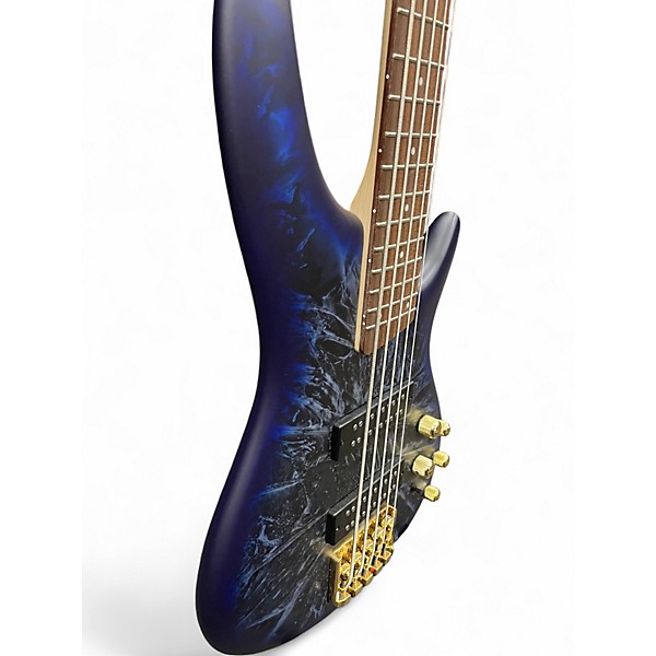 Used Ibanez SR305EDX Blue Electric Bass Guitar