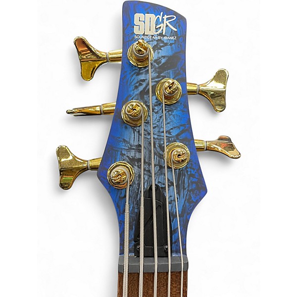 Used Ibanez SR305EDX Blue Electric Bass Guitar