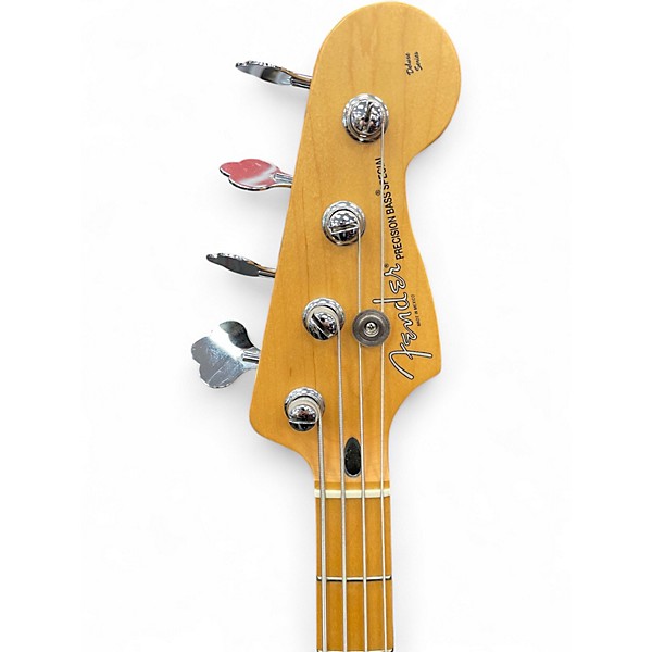 Used Fender Deluxe Active Precision Bass Special Blizzard Pearl Electric Bass Guitar