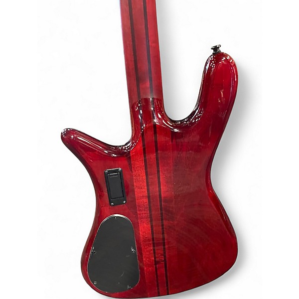 Used Spector NS Dimension 4 Inferno Red Red Electric Bass Guitar