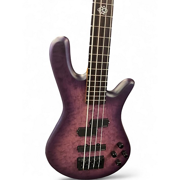 Used Spector Pulse II Violet Matte w/ Darkglass Preamp Trans Purple Electric Bass Guitar