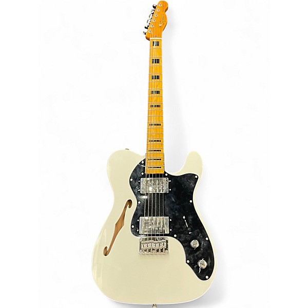 Used Squier Classic Vibe 70s Thinline Telecaster Alpine White Hollow Body Electric Guitar