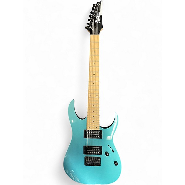 Used Ibanez GRG7221M Blue Solid Body Electric Guitar