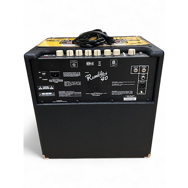 Used Fender Rumble V3 40W 1x10 Bass Combo Amp