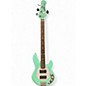 Used Ernie Ball Music Man Stingray HH 4 String Surf Green Electric Bass Guitar thumbnail