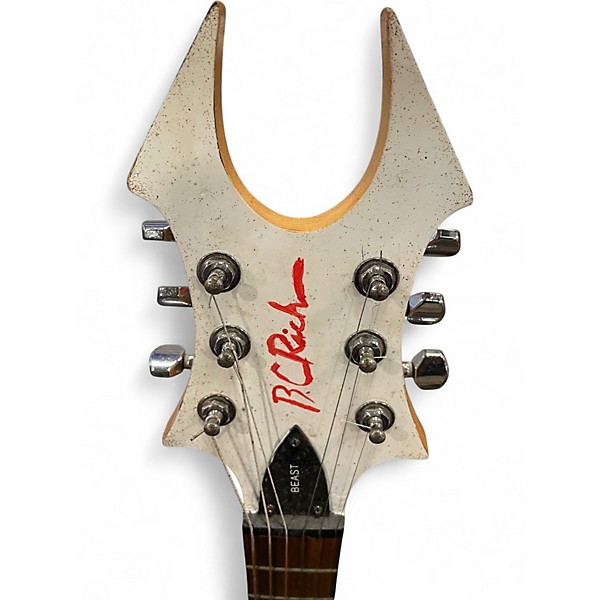 Used B.C. Rich Beast White Solid Body Electric Guitar