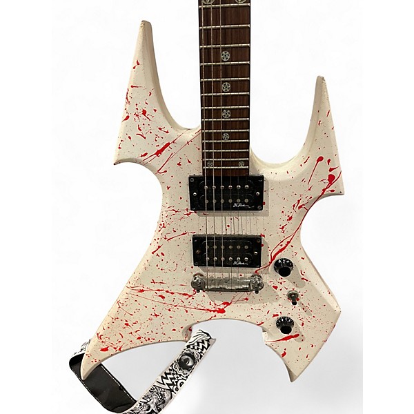 Used B.C. Rich Beast White Solid Body Electric Guitar