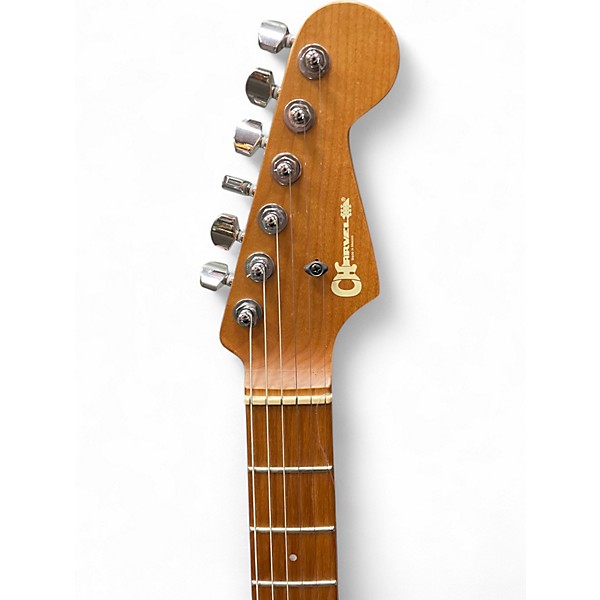 Used Charvel DK24 2PT E QM Blue Solid Body Electric Guitar