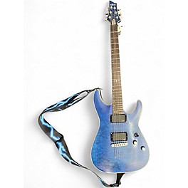 Used Schecter Guitar Research C1 Platinum Trans Blue Solid Body Electric Guitar