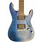 Used Schecter Guitar Research C1 Platinum Trans Blue Solid Body Electric Guitar