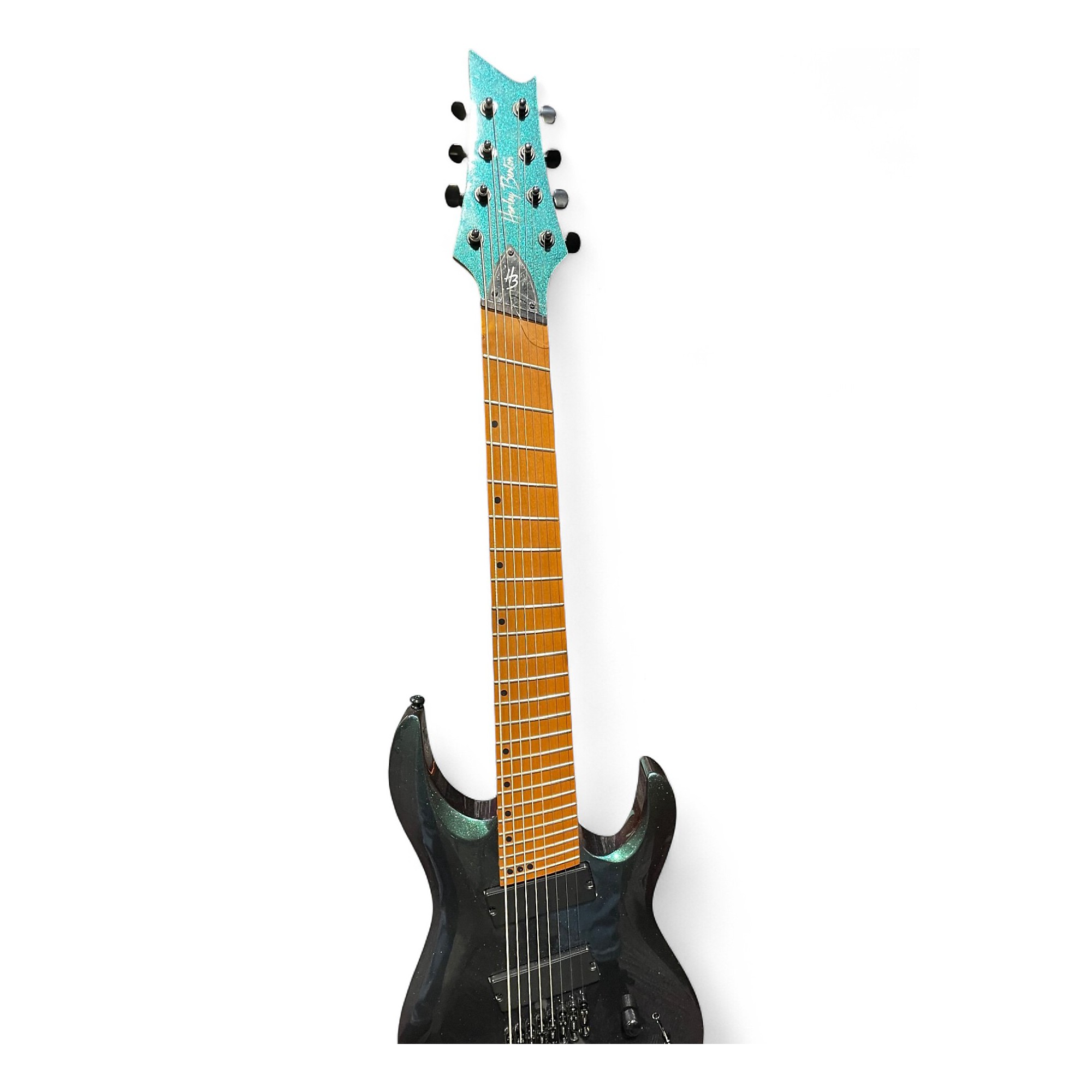 Used Harley Benton R-458FFB Emerald Green Solid Body Electric